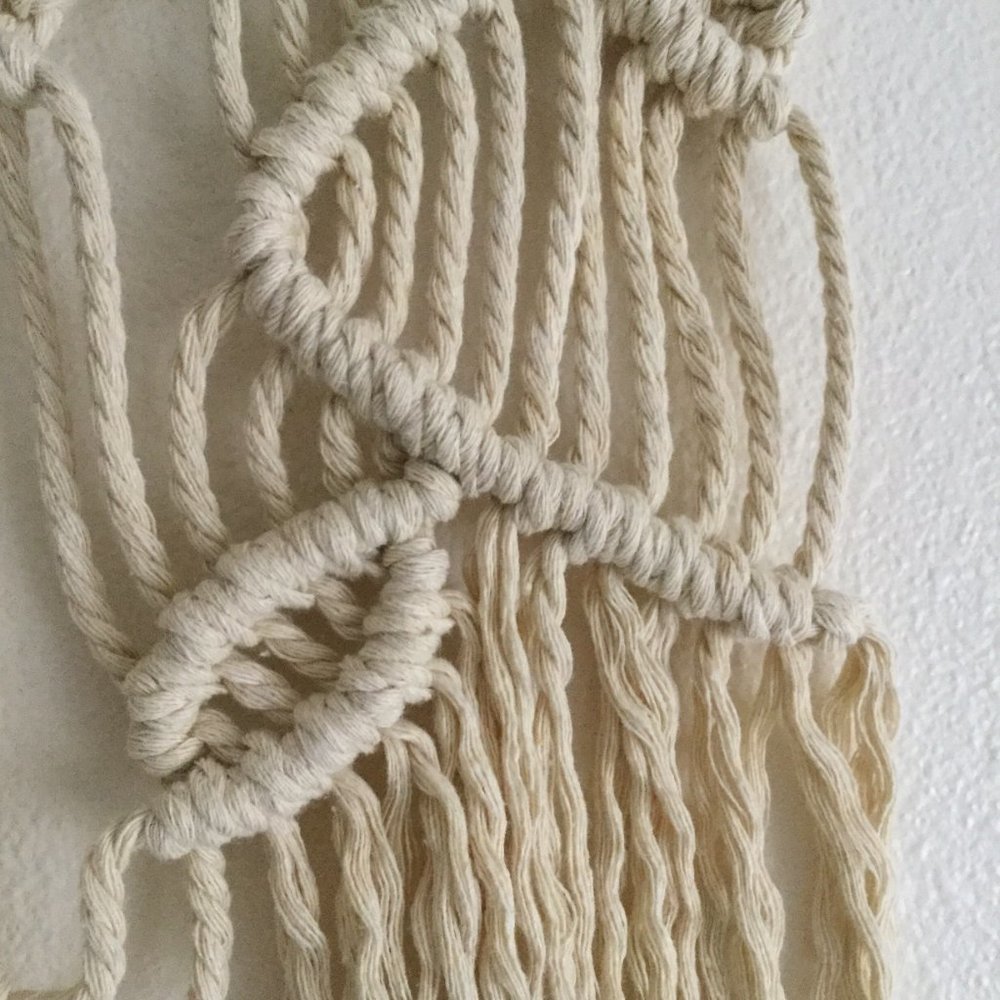 Handmade Vine Macrame Wall Hanging Tapestry - Picture 3 of 4